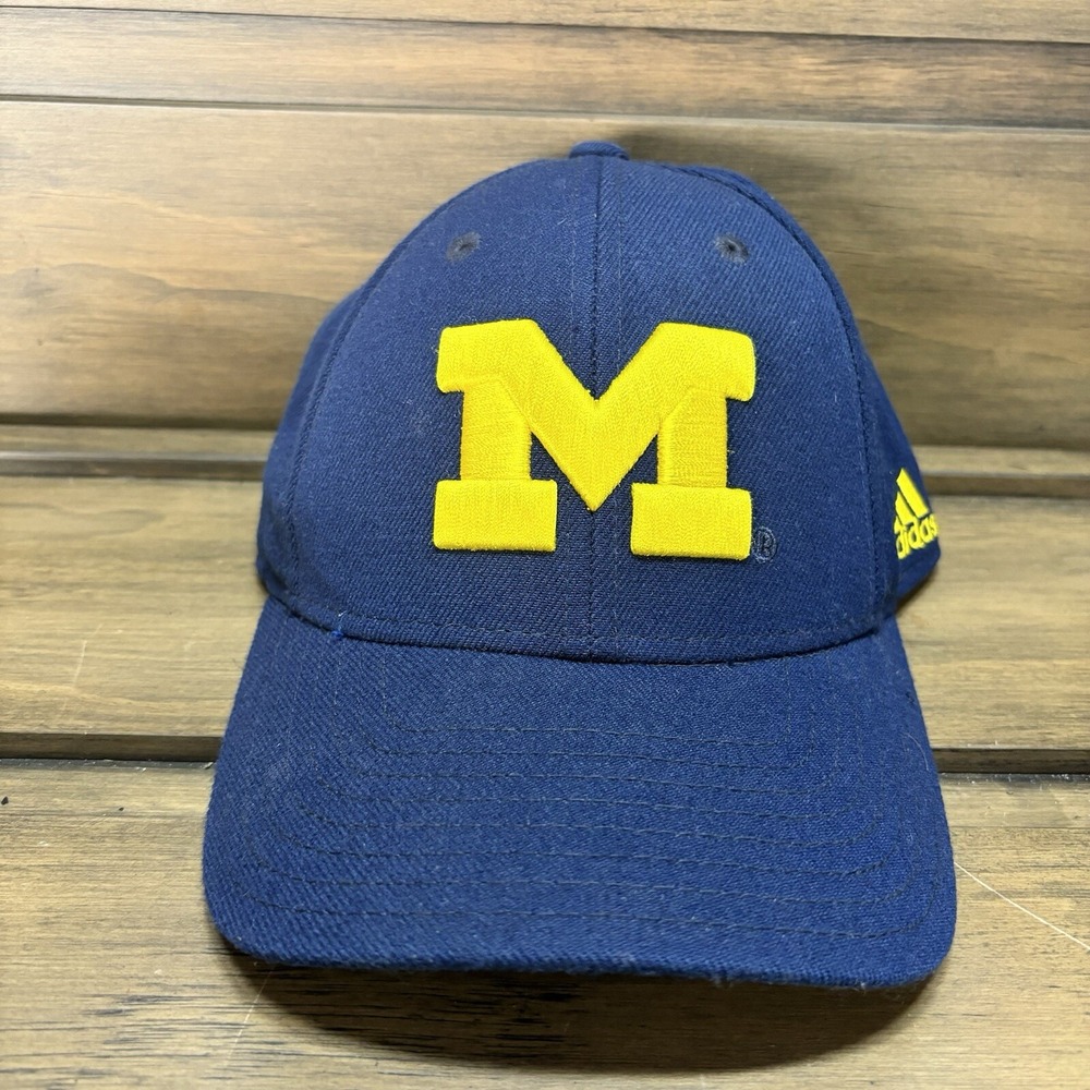 University of‎ Michigan Wolverines Adidas Hat Cap Fitted Size 6 7/8